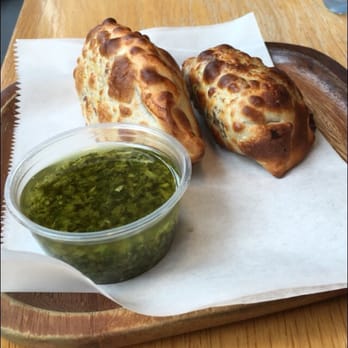 5411 Empanadas - I had both the types of chorizo empanadas, and I bought a side of chimichurri sauce - Empanadas Near Me - Chicago, Illinois