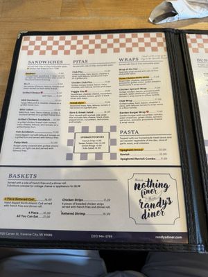 Menu photo 3 Randy's Diner Traverse City, MI