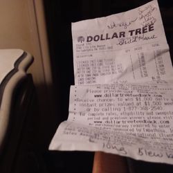 Dollar Tree - Dollar tree receipt.