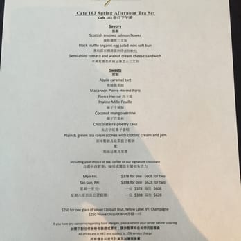 Café 103 - Spring afternoon tea set menu. - Buffets Near Me - Kowloon, HK