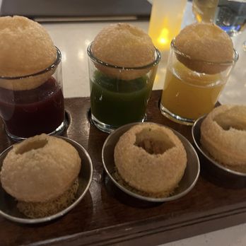 Feringhee - Modern Indian Cuisine - Pani Puri trio! - Indian Near Me - Chandler, Arizona