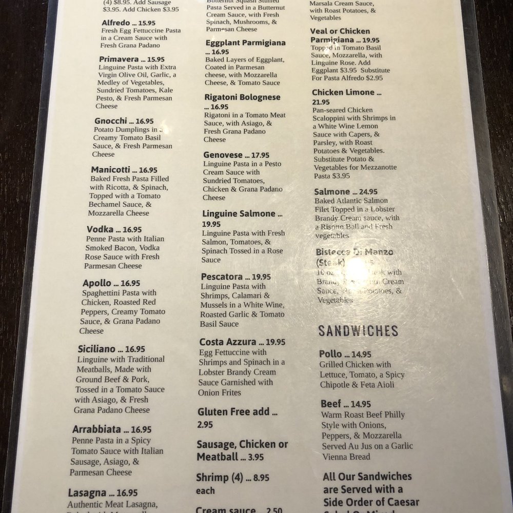 Menu #1 Menu #1