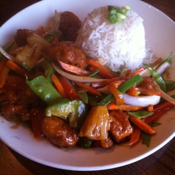 Bok Choy - Sweet and sour wok dish with chicken. - Sushi Bars Near Me - Addison, Illinois Bok Choy - Sweet and sour wok dish with chicken. - Sushi Bars Near Me - Addison, Illinois