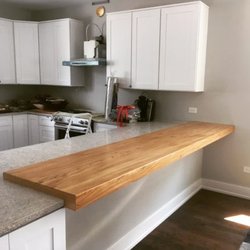 Horigan Urban Forest Products - Elm counter top installed