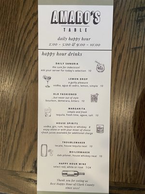 Menu photo 2 Amaro's Table - Downtown Vancouver Vancouver, WA Menu photo 2 Amaro's Table - Downtown Vancouver Vancouver, WA