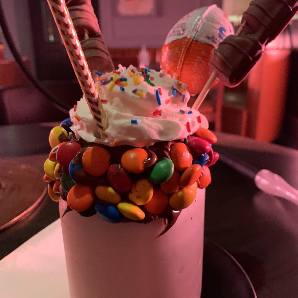 Haze Restaurant + Lounge - an ice cream sundae with sprinkles and candy - Hookah Bars Near Me - Richmond Hill, Ontario
