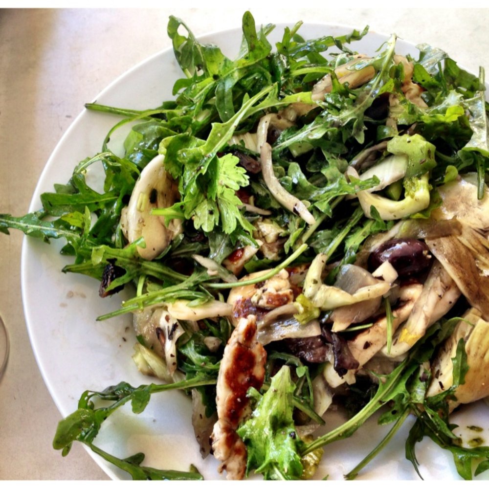 CQ Cafe - Pick n Mix Salad Bowl - artichoke & Haloumi, fennel & field mushroom and smoked chicken pesto penne - Restaurants Near Me - Sydney, NSW CQ Cafe - Pick n Mix Salad Bowl - artichoke & Haloumi, fennel & field mushroom and smoked chicken pesto penne - Restaurants Near Me - Sydney, NSW