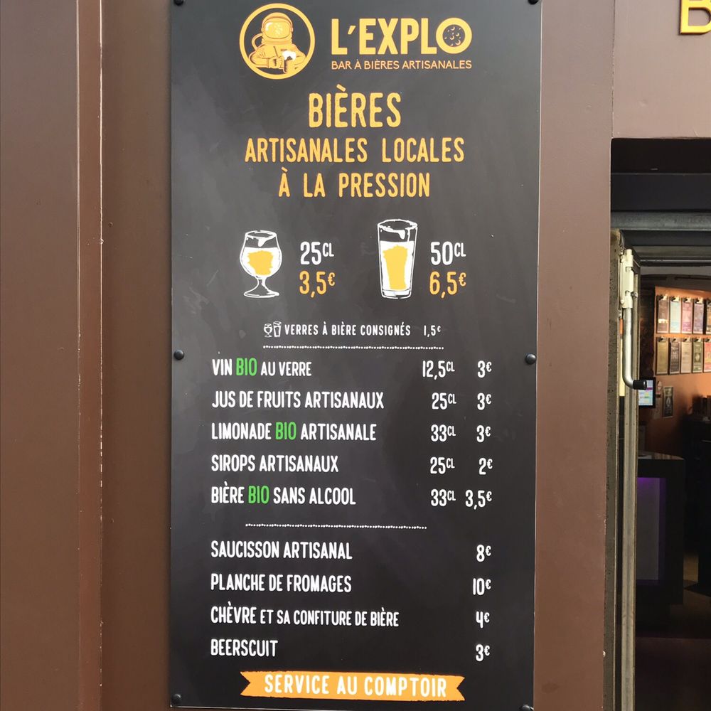 L’Explo - Menu - Beer Bar Near Me - Avignon, 84