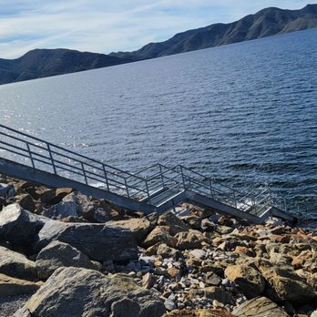 Diamond Valley Lake Visitor Center - Stairs to waters edge that we are not allowed on - Visitor Centers Near Me - Hemet, California Diamond Valley Lake Visitor Center - Stairs to waters edge that we are not allowed on - Visitor Centers Near Me - Hemet, California