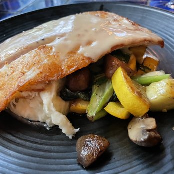 Cappy's Restaurant - Flounder over vegetables. - New American Near Me - San Antonio, Texas
