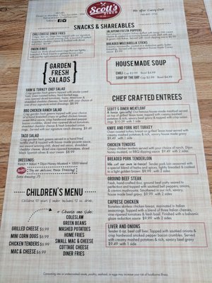 Menu photo 3 Scott's Diner New Concord, OH Menu photo 3 Scott's Diner New Concord, OH
