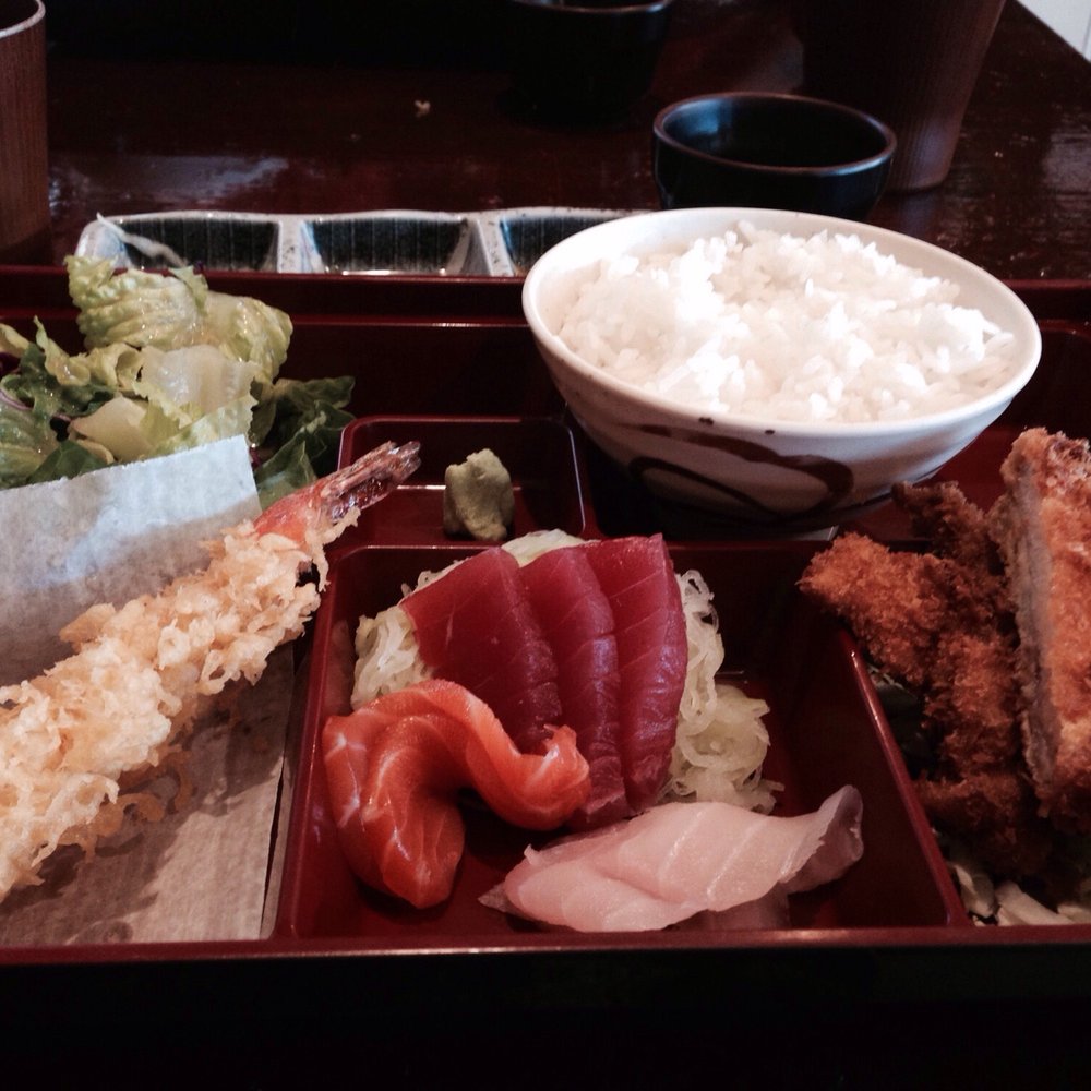 Kikuya - Sashimi and chicken katsu lunch box - Japanese Near Me - Honolulu, Hawaii Kikuya - Sashimi and chicken katsu lunch box - Japanese Near Me - Honolulu, Hawaii