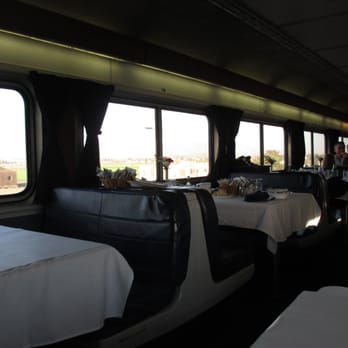 Amtrak Coast Starlight - The dining car. - Trains Near Me - Los Angeles, California