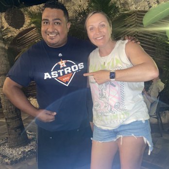 Grill Garden - Javier (who we met upon reservation and talked baseball) showed up to our booking the next day representing my team! Excellent service! - Restaurants Near Me - Isla Mujeres, ROO Grill Garden - Javier (who we met upon reservation and talked baseball) showed up to our booking the next day representing my team! Excellent service! - Restaurants Near Me - Isla Mujeres, ROO
