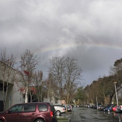 Alvarado Street Bakery - Rainbow over the bakery