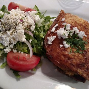 Meze - Mousakka and Greek salad were out of this world. - Greek Near Me - Brooklyn, New York Meze - Mousakka and Greek salad were out of this world. - Greek Near Me - Brooklyn, New York