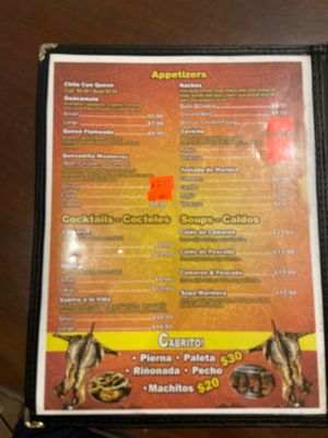 Menu photo 1 Restaurant Nuevo Leon Fort Worth, TX