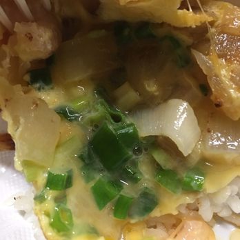 Cupies Maui - And more onions, onions, onions inside jiggly egg. The onions overpowered the shrimp. - Fast Food Near Me - Kahului, Hawaii Cupies Maui - And more onions, onions, onions inside jiggly egg. The onions overpowered the shrimp. - Fast Food Near Me - Kahului, Hawaii