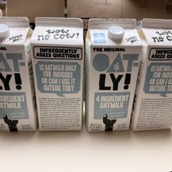 Amazon Fresh Grocery Delivery - 4 more Oat Milks. I don't know why they don't deliver the whole order together.