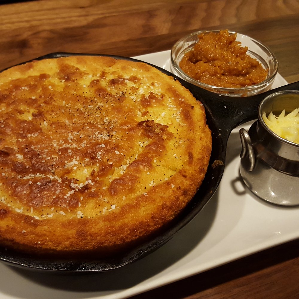 Lodge Kitchen - Skillet Corn Bread - very moist! - New American Near Me - Sunriver, Oregon Lodge Kitchen - Skillet Corn Bread - very moist! - New American Near Me - Sunriver, Oregon