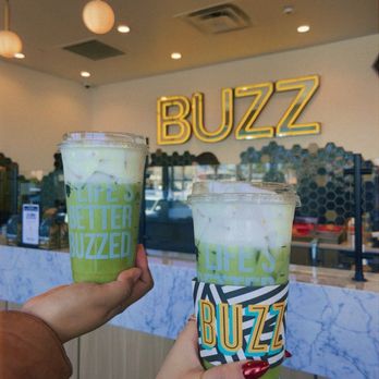 Better Buzz Coffee Costa Mesa - iced matcha latte w/ vanilla cold foam - Coffee & Tea Near Me - Costa Mesa, California Better Buzz Coffee Costa Mesa - iced matcha latte w/ vanilla cold foam - Coffee & Tea Near Me - Costa Mesa, California