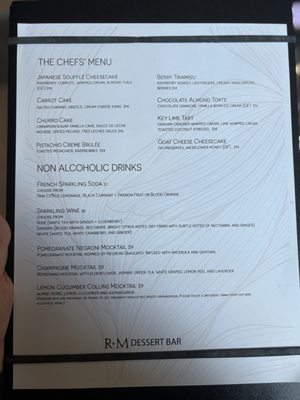 Menu photo 1 R&M Dessert Bar Bellevue, WA Menu photo 1 R&M Dessert Bar Bellevue, WA