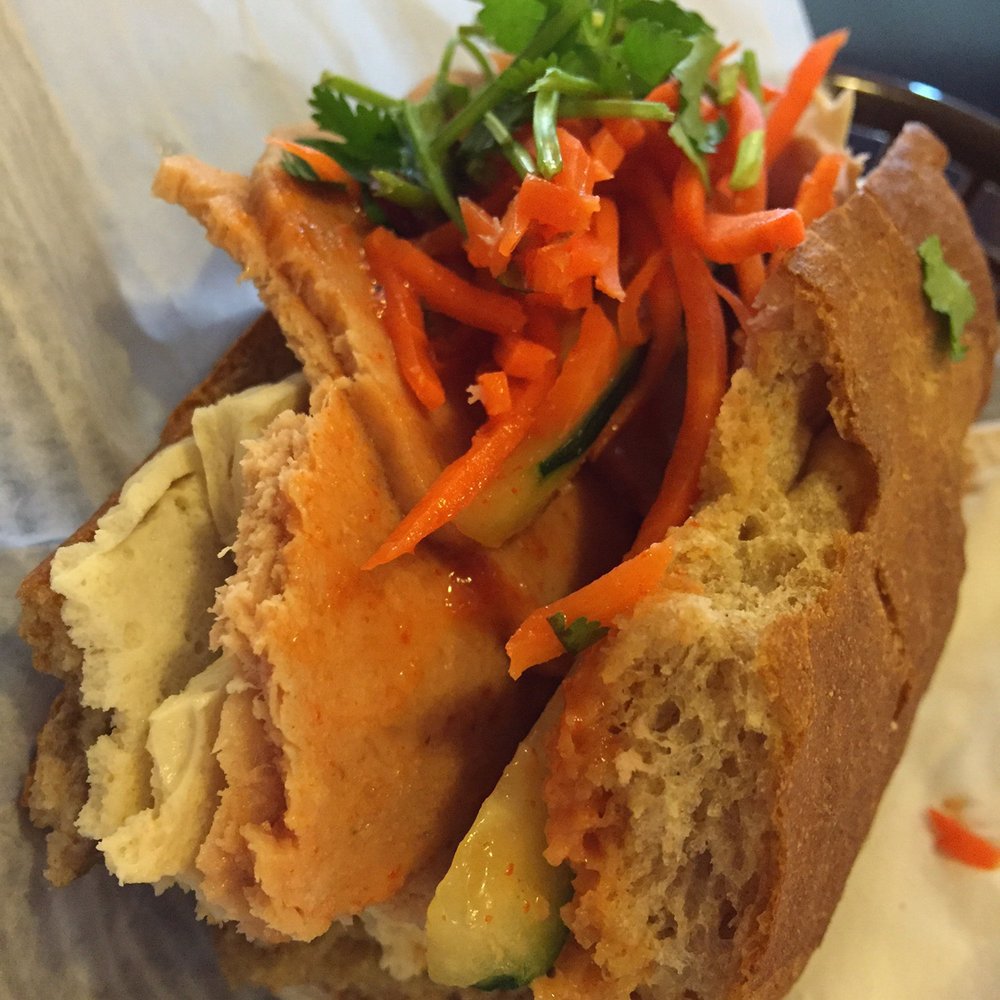 Baguette - Vegetarian number 10. Tofu, veggie slices and mushroom pate. It was good and cheap! - Sandwiches Near Me - Corvallis, Oregon Baguette - Vegetarian number 10. Tofu, veggie slices and mushroom pate. It was good and cheap! - Sandwiches Near Me - Corvallis, Oregon