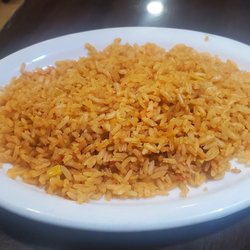 If you must eat here get this, 3 bucks for plain "Mexican rice" as in it ain't got a single molecule of onion or peppers, just plain rice.