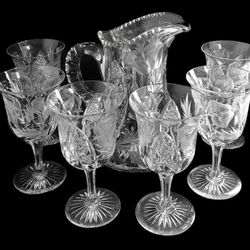 RBfinearts - American Brilliant Period Cut Glass Set