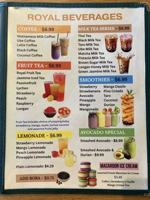 Menu photo 2 Royal Pho Phoenix, AZ