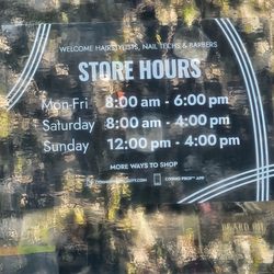 CosmoProf - Store hours that they don't listen to.