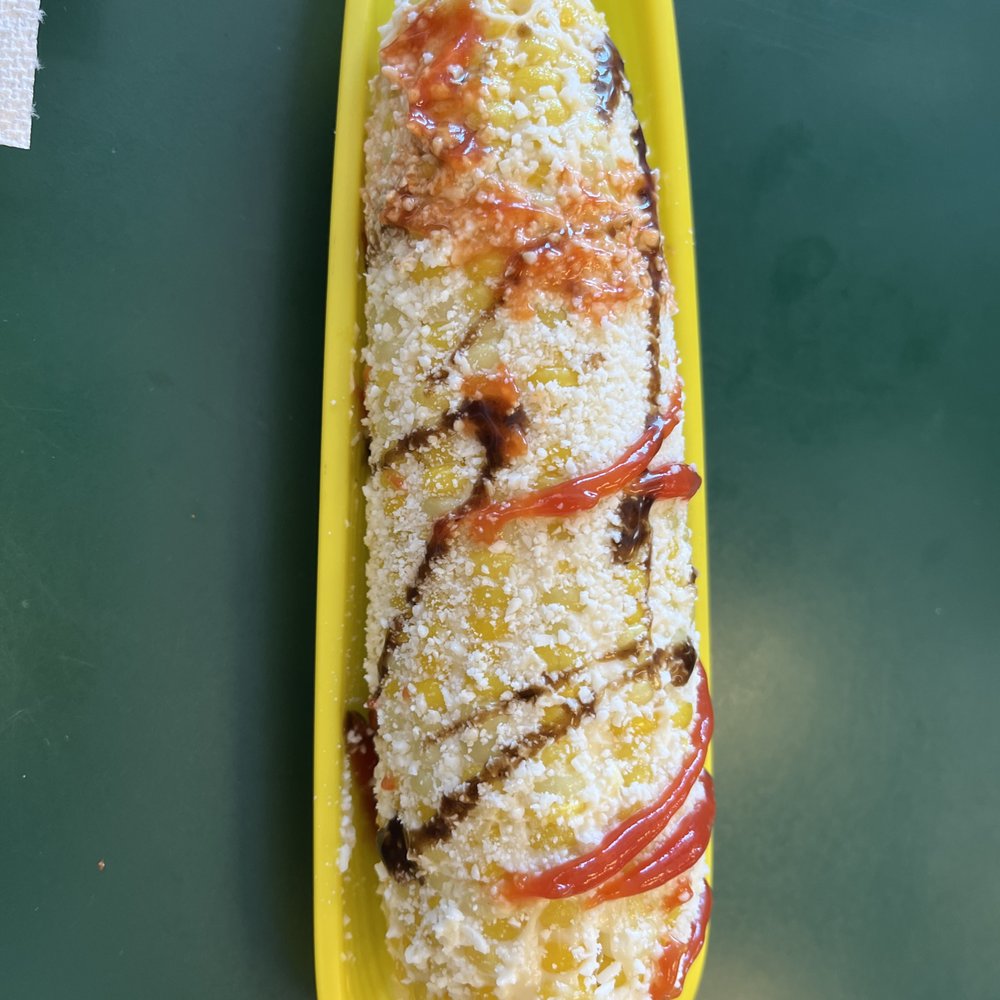 Pupuseria Carla - Elote that had a bit of sweetness and a hint of spice. - Fruits & Veggies Near Me - Tucker, Georgia