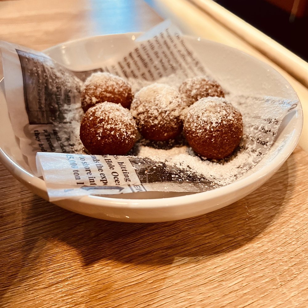 Two Cities Pizza - Fried donut holes - Pizza Near Me - Suwanee, Georgia Two Cities Pizza - Fried donut holes - Pizza Near Me - Suwanee, Georgia