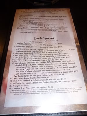 Menu photo 3 Marcella's Pizzeria Wheatfield, IN