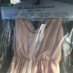 This chiffon long evening dress was full of wrinkles. Picked it up today and it looks brand-new. Great service all around