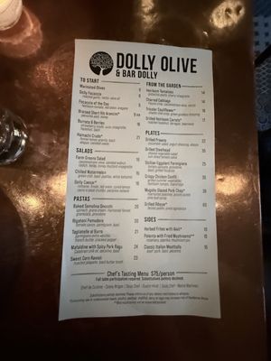 Menu photo 2 Dolly Olive Portland, OR