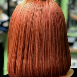 Copper hair  bob