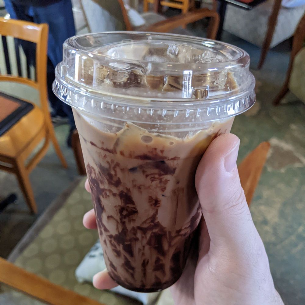 Large iced mocha Large iced mocha