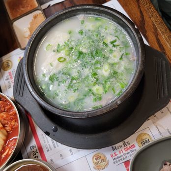 Sa Rit Gol - Ox bone soup w/ sliced brisket - Korean Near Me - Fort Lee, New Jersey Sa Rit Gol - Ox bone soup w/ sliced brisket - Korean Near Me - Fort Lee, New Jersey