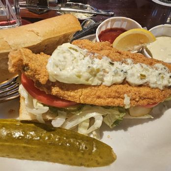 Pappadeaux Seafood Kitchen - Po' Boy catfish sandwich - Seafood Near Me - Albuquerque, New Mexico