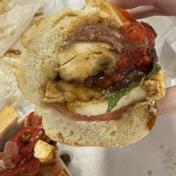 Stella Marie and added roasted red peppers
