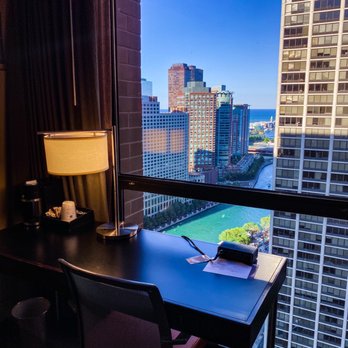 Hyatt Regency Chicago - View from the desk - Hotels Near Me - Chicago, Illinois Hyatt Regency Chicago - View from the desk - Hotels Near Me - Chicago, Illinois