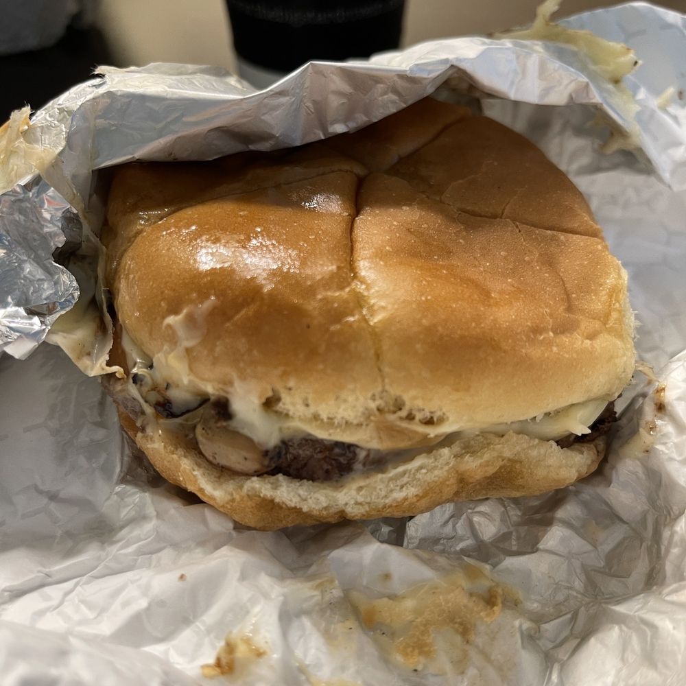 Butterburger with mushrooms