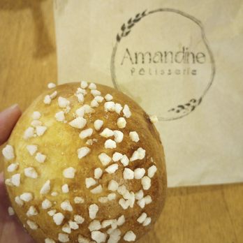 Amandine Pastry - Brioche topped with pearl sugar $4. - Patisserie/Cake Shop Near Me - Ottawa, Ontario