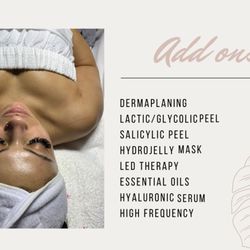 Sense of skin - Add ons to any service