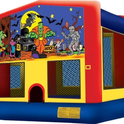 Jump N Kids, Inc. - Halloween Themed Bounce House Rental. Panel fits on multiple units. Call for request and available size units.