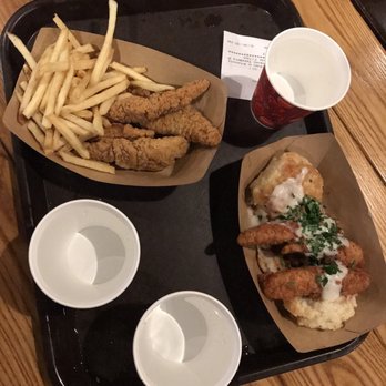 Backlot Express - Chicken tenders are what you expect from fast food. The biscuits were better thanks to the gravy and jam. - American Near Me - Lake Buena Vista, Florida Backlot Express - Chicken tenders are what you expect from fast food. The biscuits were better thanks to the gravy and jam. - American Near Me - Lake Buena Vista, Florida