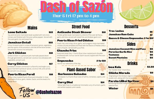 Menu photo 7 Dash of Sazon Aiea, HI Menu photo 7 Dash of Sazon Aiea, HI