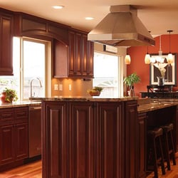 Cream City Cabinets - Mahogany Maple Kitchen Cabinet. See: http://www.creamcitycabinets.com/cabinets/mahogany-maple-kitchen-cabinet/