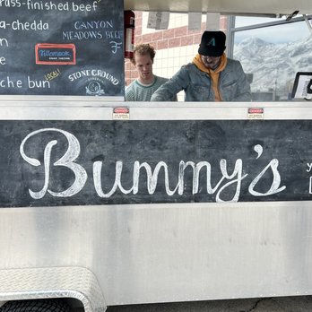 Bummy’s - a man and a woman behind a food truck - Food Trucks Near Me - Provo, Utah Bummy’s - a man and a woman behind a food truck - Food Trucks Near Me - Provo, Utah